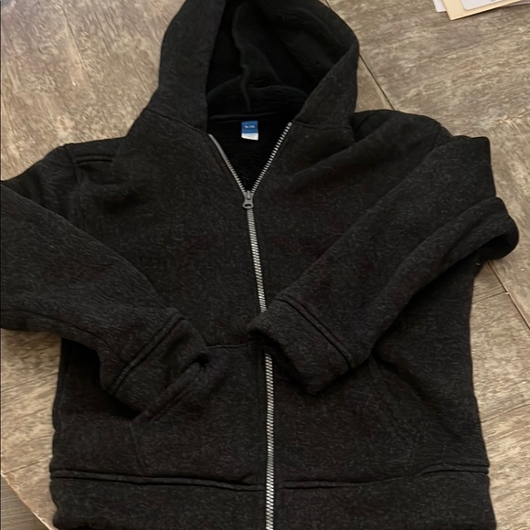 Old Navy Black Zip-Up Hoodie Sweatshirt - Picture 1 of 8